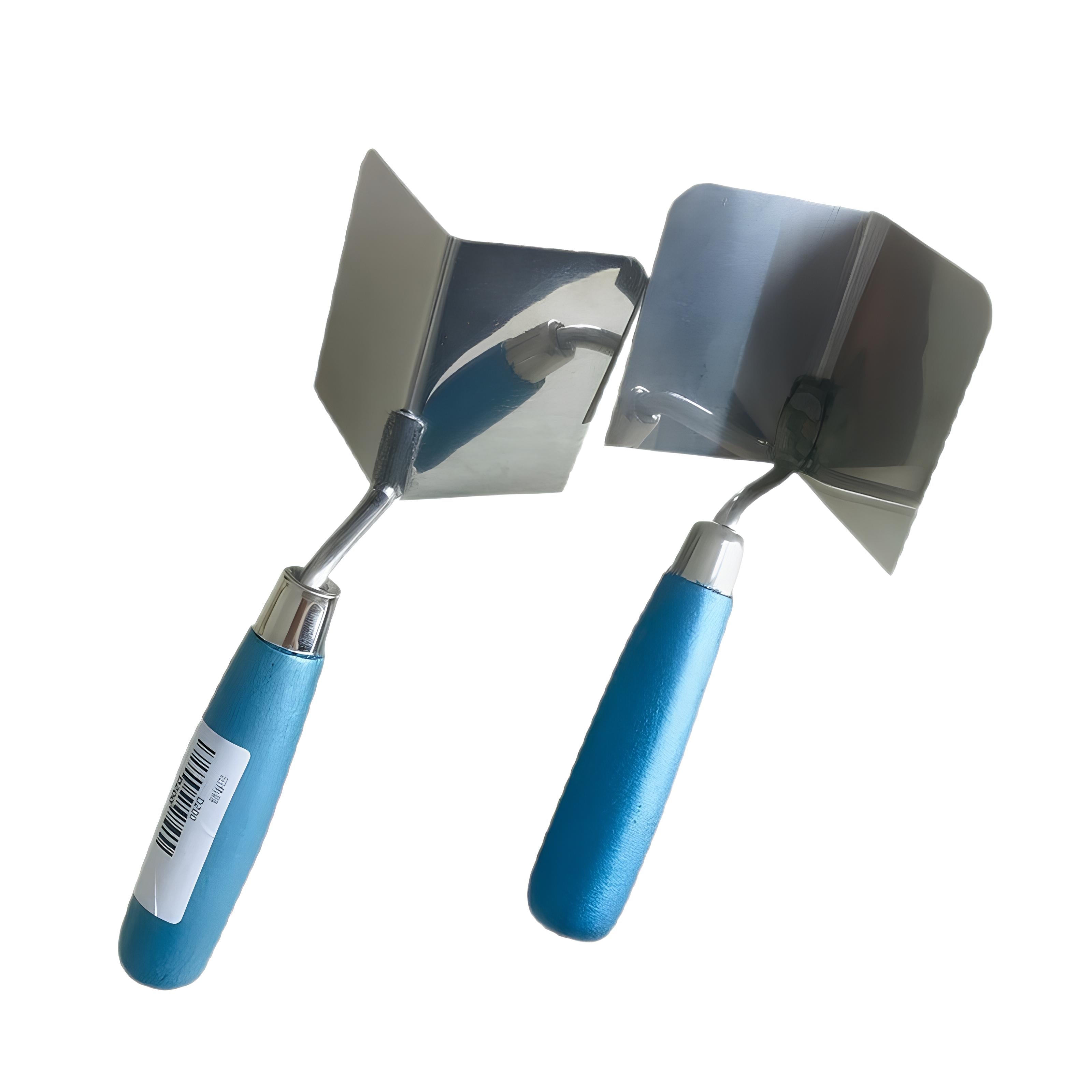 Internal & External Corner Trowel Set | 200 x 100mm Stainless Steel Microcement Corner Tools